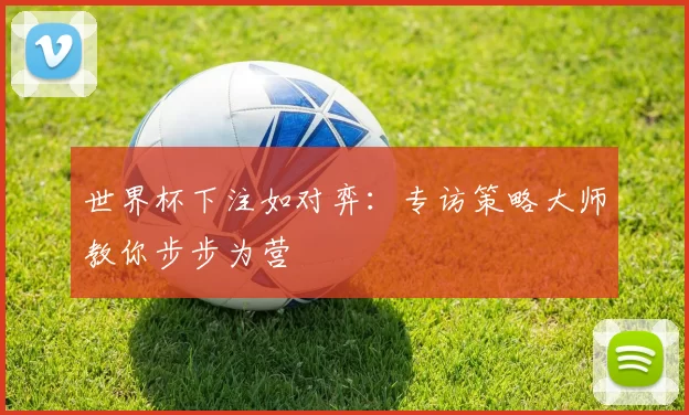 世界杯下注如对弈：专访策略大师教你步步为营